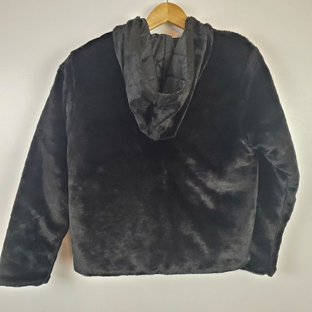 Nils faux fur zip up hooded jacket size small - Picture 6 of 7